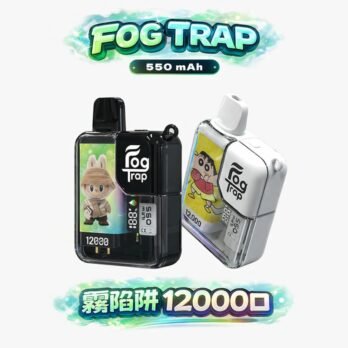 【買10送1優惠中】Fog Trap 限量聯名 蠟筆小新 × LABUBU 12000口拋棄式 雙檔功率切換 油電數位顯示屏 全台現貨