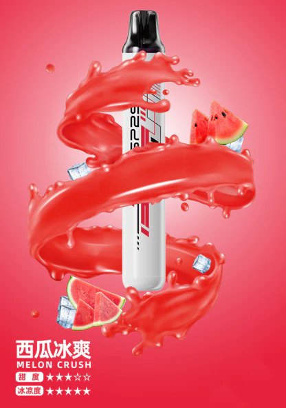 【SP2S】5000口拋棄式電子煙 真免充電 5ml 3%尼古丁鹽 Mesh霧化 冰感水果系列 現貨秒發:圖片 5