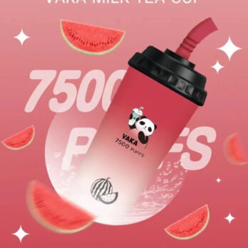 【VAKA奶茶杯】7500口拋棄式電子煙 萌熊貓造型 15ml 600mAh可充電 3%丁鹽 冰感水果奶茶系 現貨秒發