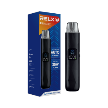 RELX 注油式主機  1000mAh超強續航 35W 大功率噴發 防漏濾芯不滲油 LED螢幕油電一目瞭然 享受極致濃郁霧化感 台灣現貨秒發
